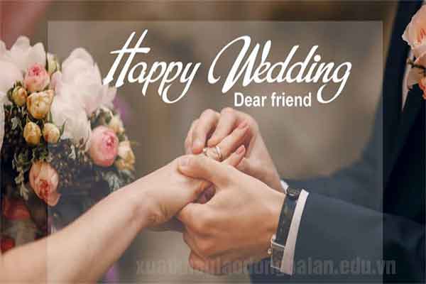 Chúc mừng đám cưới tiếng anh