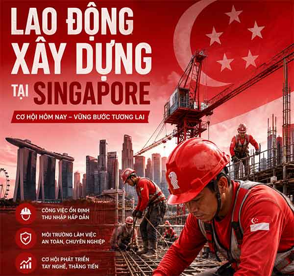 Chi phí trọn gói đi XKLĐ Singapore Chi phí trọn gói đi XKLĐ Singapore