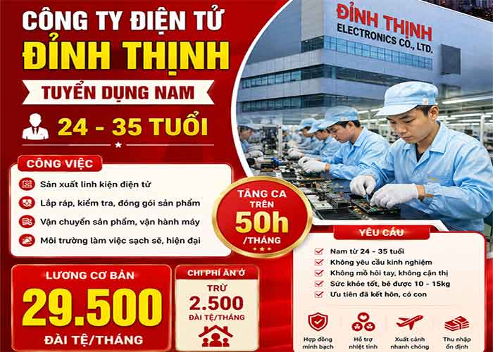 Công ty Đỉnh Thịnh tại Đài Loan