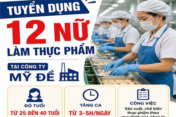 Đơn hàng Đài Loan cho nữ