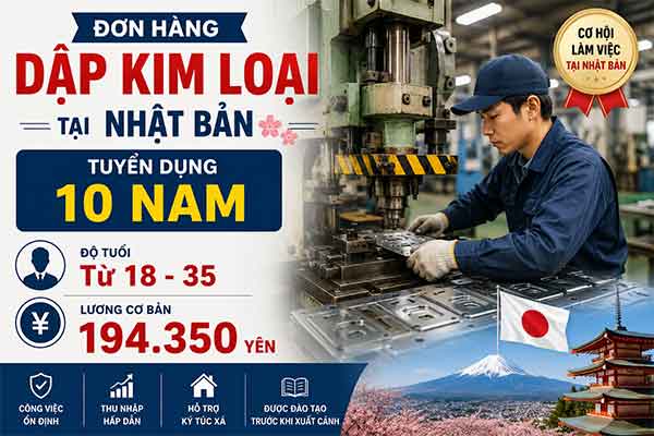 Đơn hàng dập kim loại tại Nhật Bản