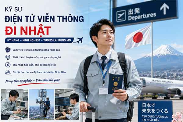 Tuyển kỹ sư điện tử viễn thông đi Nhật
