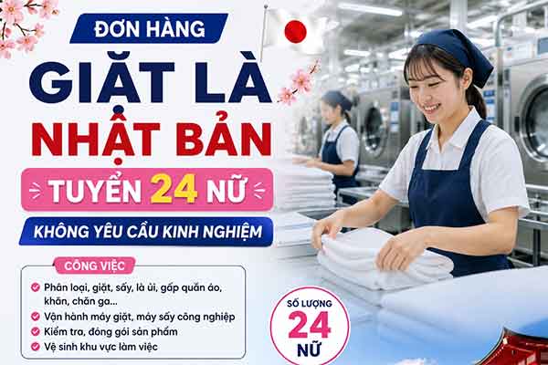 Đơn hàng giặt là Nhật Bản