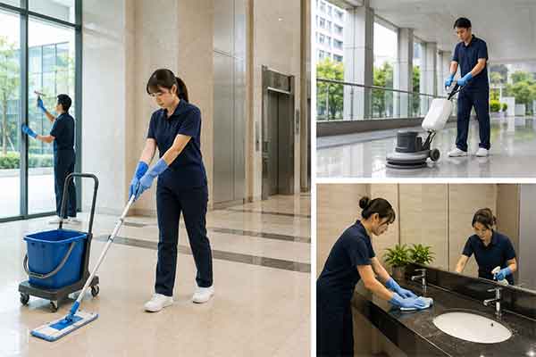 Phỏng vấn thi tuyển đơn hàng vệ sinh tòa nhà Nhật Bản