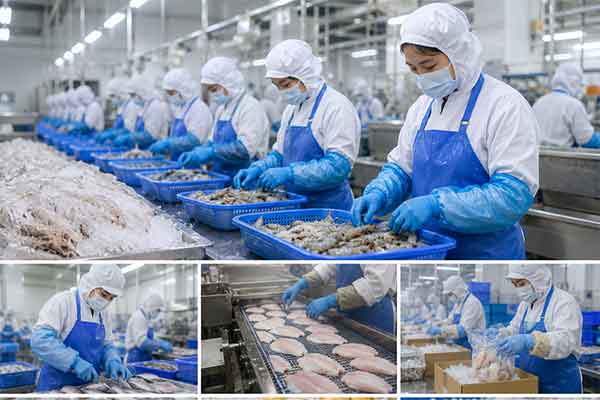 Đơn hàng chế biến thủy sản XKLĐ Đài Loan