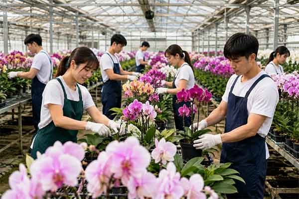 Tuyển nam nữ trồng hoa lan tại Công ty công nghệ sinh học Dực Tân