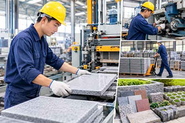 Công ty Thiên Cửu tại Đài Nam tuyển 3 Nam sản xuất gạch đá