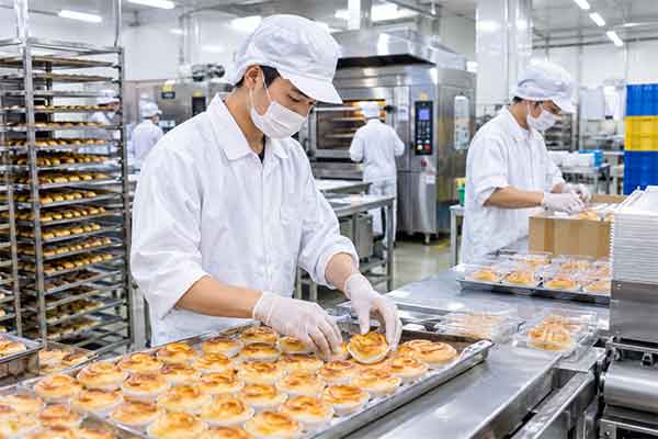 Công xưởng Tương Hương-Tân Bắc tuyển 2 Nam sản xuất bánh ngọt