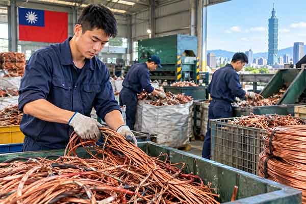 Đơn hàng thu hồi phế thải dây đồng tại Đài Loan tuyển 7 nam