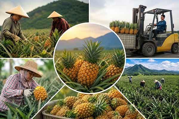 Đơn hàng tuyển nam nữ đi Đài Loan trồng dứa nông hội