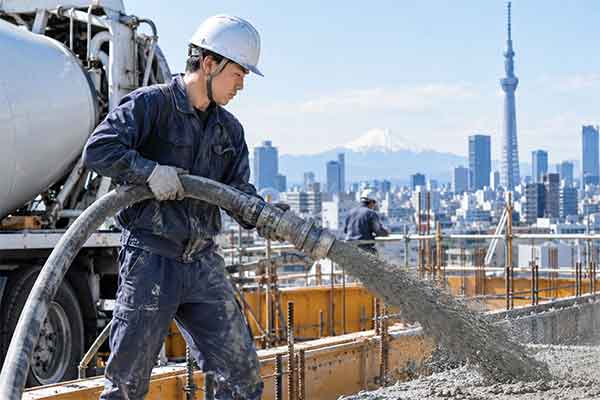 Đơn hàng cấp liệu bê tông bằng áp lực tại Tokyo tuyển 10 Nam