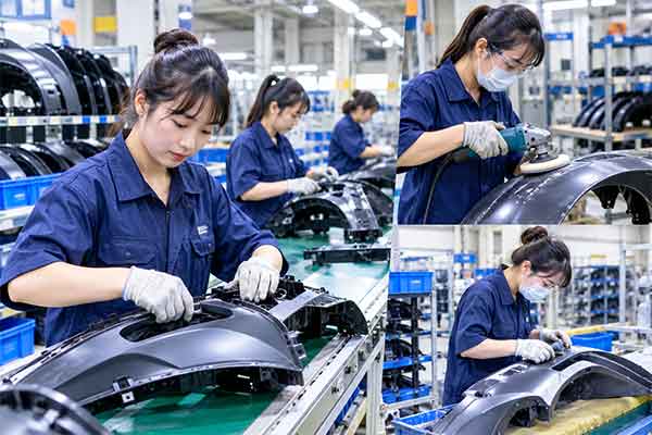 Nhà máy Vân Tỉnh-Tân Trúc tuyển 2 lao động gia công và xử lý vỏ xe ô tô